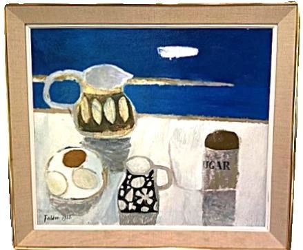 20th Century Still Life Original Painting by Mary Fedden (British, 1915-2012) https://www.tate.org.uk/art/artists/mary-fedden-1084