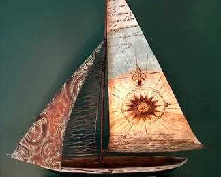 Metal ship by Pier One