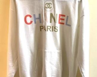 Hanes sweatshirt with Chanel logo