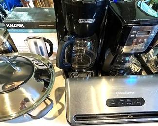 Food Saver, Wok by Anolon, Kalorik water kettle, stainless tea kettle