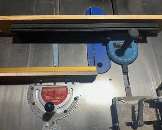 Miter 1000 by Incra table saw guide and Rockler table saw guide