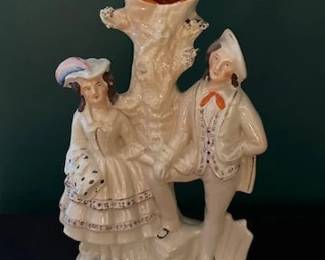 Antique Staffordshire figuring with couple