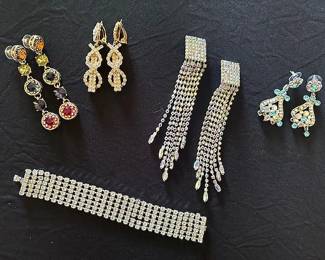 Rhinestone costume jewelry
