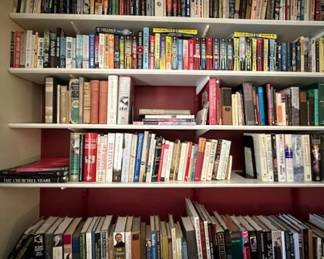 Lots and lots of books throughout the home