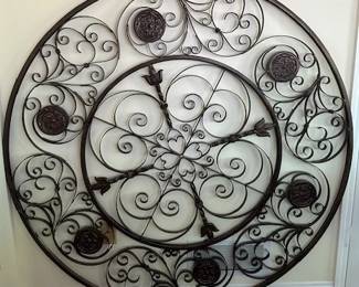 Wrought Iron  Mandala wall decor 5 feet diameter 