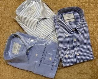 Charles Tyrwhitt , (Jermyn Street, London)  dress shirts sized 17'34 in, 