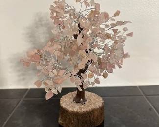 Crystal quartz tree