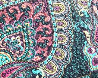 Detail pattern of bed quilt