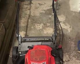 Troy Bilt lawn mower, TB 320XP, mulch rear bag, side discharge, 163CC