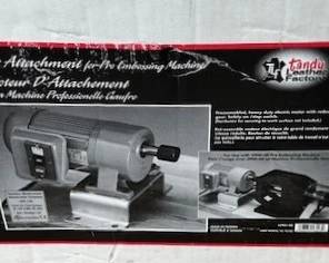 Tandy Leather Factory motor attachment for Pro Embossing Machine
