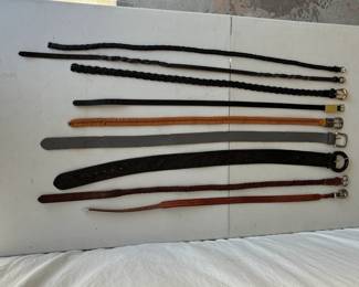 Stylish Leather Belts, Women's size Medium