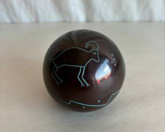 Speckled rock 1991 Santa Clara Blackware Pottery