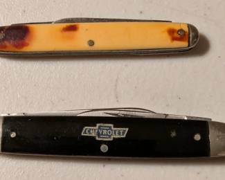 Canton Cutlery Chevrolet advertising knife