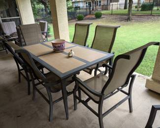 Patio table and chairs