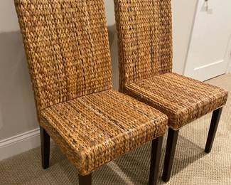 Pair of Rattan Chairs $80