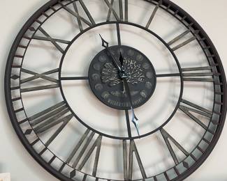 Metal Clock 42" dia $35