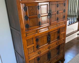 Asian Cabinet from Pagoda Red, Chicago  42.5" W x 20" D x 64" H $850