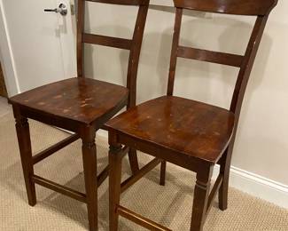 Pair of Wood Stools $40 AS IS