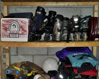 Ski boots, roller blades, tennis gear, swimming gear, and more!