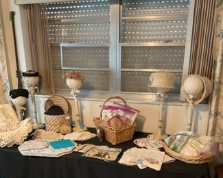 VINTAGE HATS AND LINENS