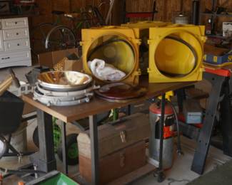 Vintage traffic light