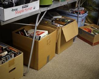 What is a sale without four boxes of VHS movies!