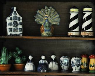 Salt and peppers and other collectible pieces