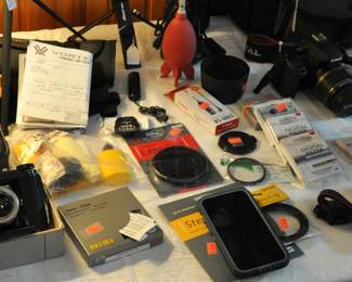 Numerous 35mm filters and accessories