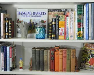 Three volumes of the Tarzan series and other collectible books. There are also older children's books in the front brdroom.