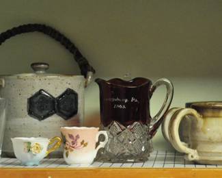 Gettysburg, Pa 1863 ruby flashed pitcher - the place on it gives it a nice historical connection.