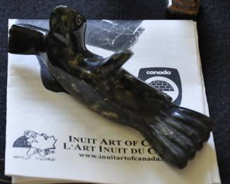 Inuit carved seal also signed by artist
