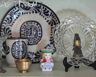 One of a group of "Waffle" pattern plates - showcase your special desserts.