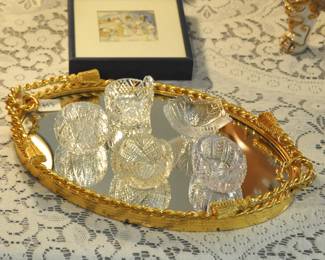 Antique and vintage individual salt dishes