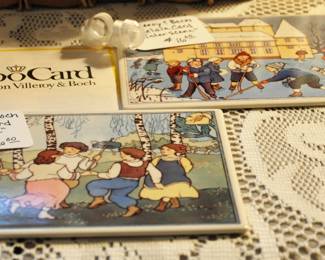 Villeroy & Bosch porcelain cards