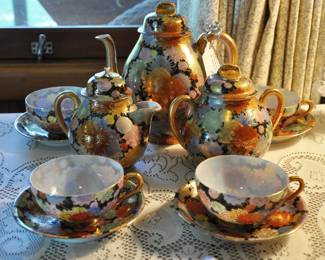 Beautiful Eggshell China tea set from Japan