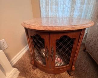 Marble end table