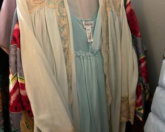Circa 1960's Vanity Fair Blue Night Gown
