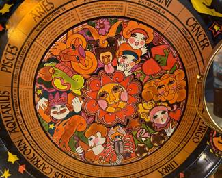 Mid Century Zodiac Signs Tin Tray