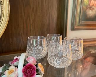 Set of 4 Waterford Crystal Old Fashioned Glasses