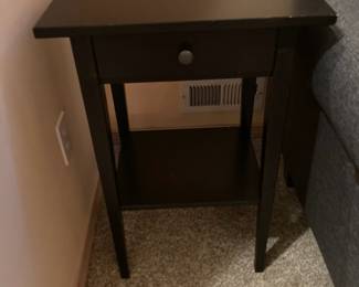 Black Two Tier Side Table
