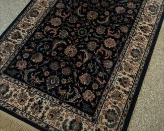Karastan 100% Wool Pile Indigo Tabriz Rug - 4.3 x 6