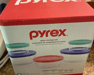 Pyrex Ten Piece Glass Storage Set