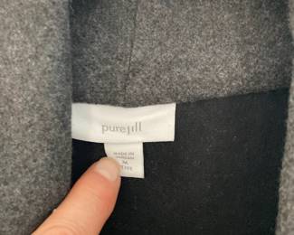 Pure Jill Charcoal Gray Coat