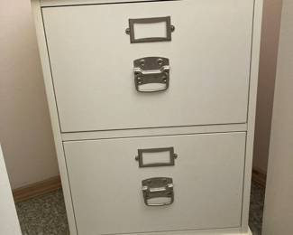 White Bedford 2-Drawer File Cabinet