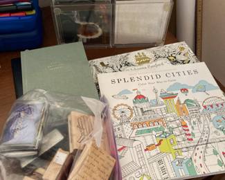 Assortment of CD's , Rubber Stamps