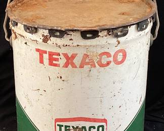 VTG. TEXACO MOTOR GREASE 35lb EMPTY