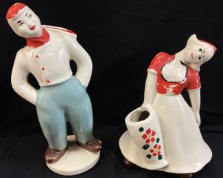 (2) VTG. PORCELAIN FIGURINES