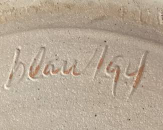 MAKER SIGNED POTTERY BEVERAGE DISPENSER,