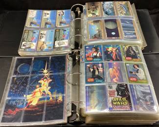 (2) BINDERS OF ASSORTED TOPPS STAR WARS