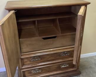 VTG. DREXEL HERITAGE ARMOIRE CHEST OF DRAWERS